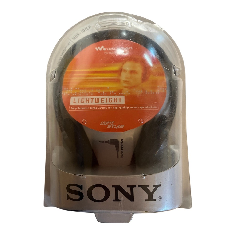 NEW Sony Walkman Headphones MDR-101LP Stereo Lightweight 2002 NEW IN BOX